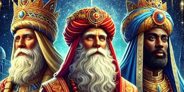 Reyes magos según IA.