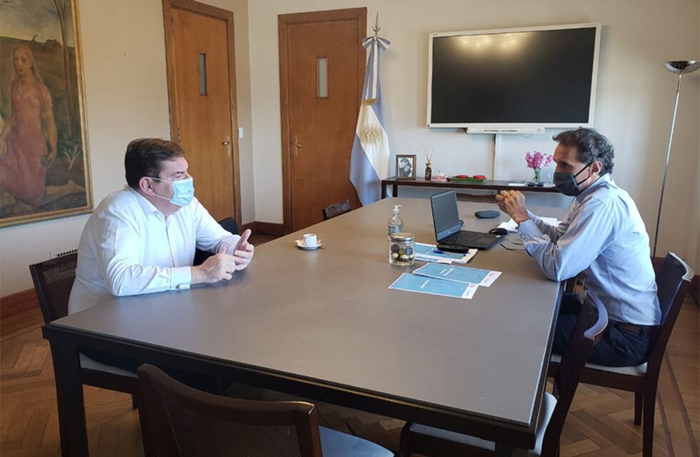 Montenegro mantuvo reuniones con ministros nacionales en Casa Rosada