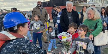 El aviso ARA “Puerto Argentino” arribó a la Base Naval Puerto Belgrano. (Gaceta Marinera).