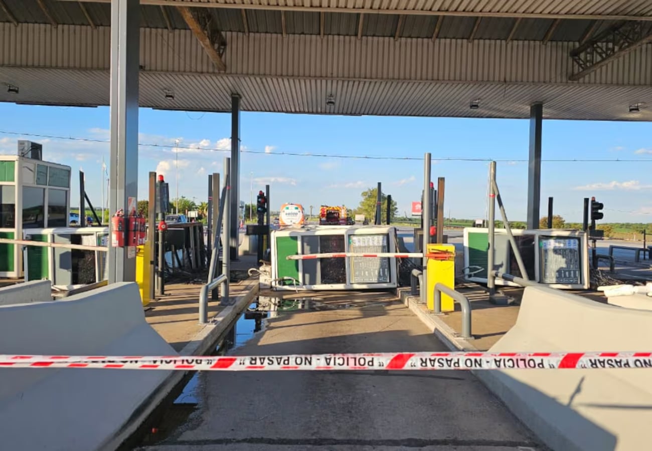 El peaje de Córdoba donde ocurrió la tragedia.