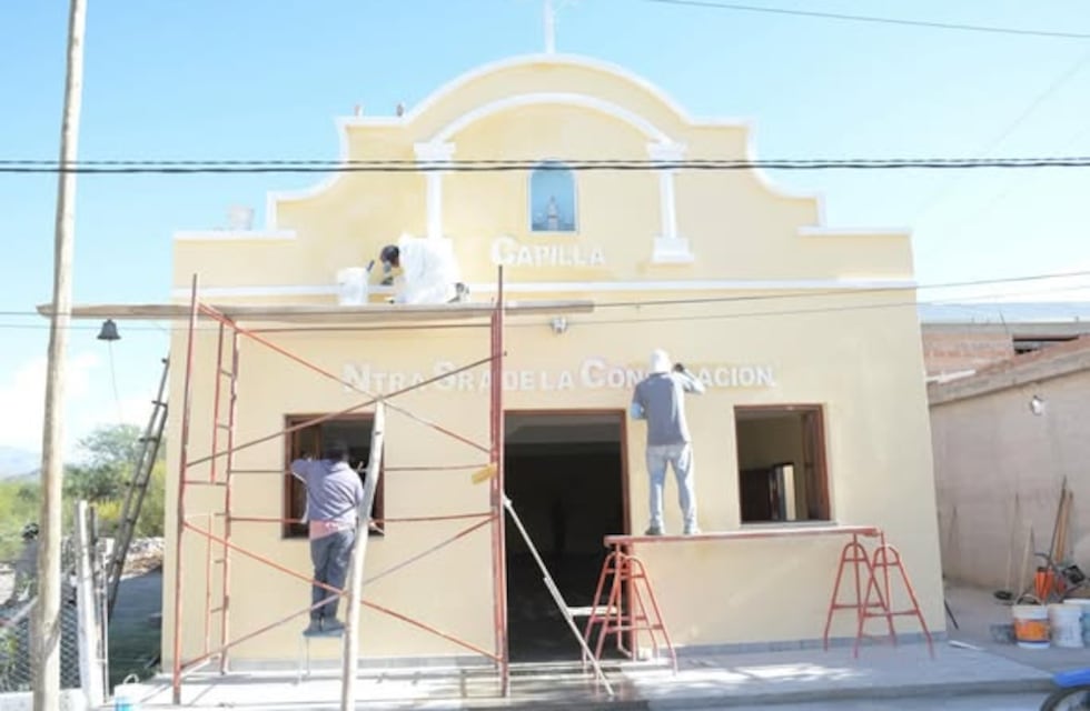 Santa María: obras en la capilla del Cerrito, la costanera y el Hospital Luis Vargas