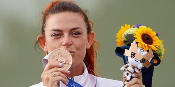 Alessandra Perilli consiguió la primera medalla para San Marino.