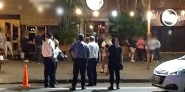 En el local habían más de 200 personas.