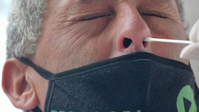 Testeos para detectar el virus Covid19
Foto: Orlando Pelichotti