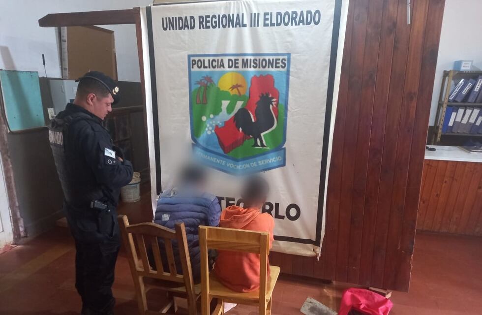 Montecarlo: dos aprehendidos por la sustracción de herramientas