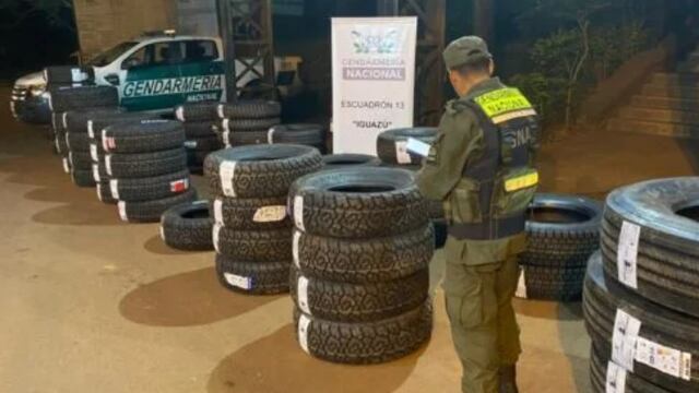 Puerto Iguazú: secuestran cubiertas sin aval aduanero.