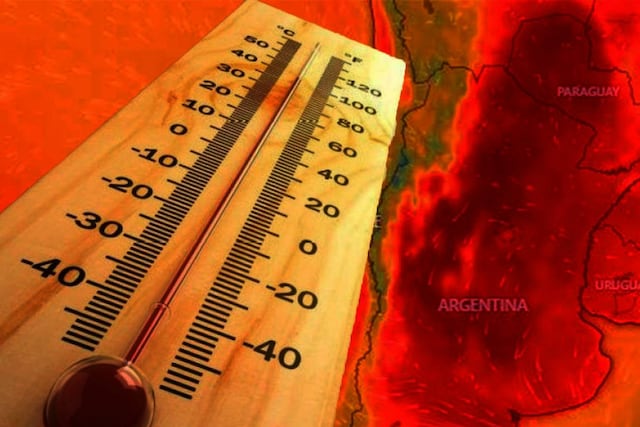 Ola de calor extremo en gran parte de la Argentina. (Web)