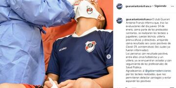 El Club publicó el comunicado en horas de la tarde de este viernes a través de su página oficial de Instagram.