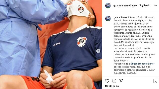 El Club publicó el comunicado en horas de la tarde de este viernes a través de su página oficial de Instagram.