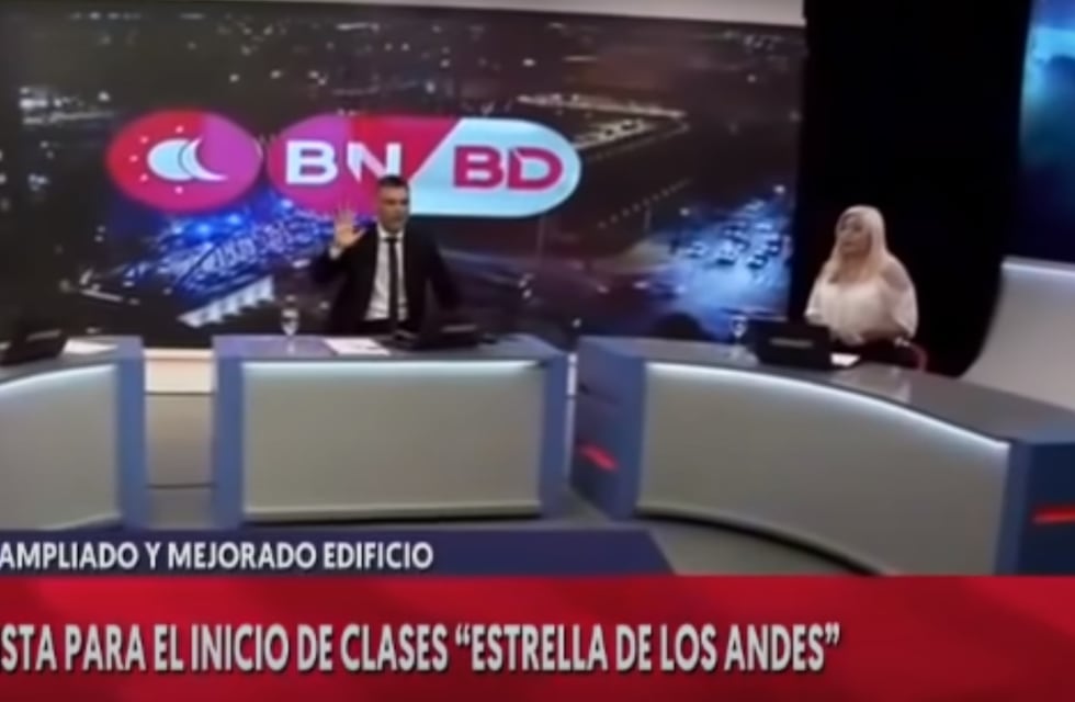 El video del momento del terremoto mientras salía al aire un noticiero sanjuanino