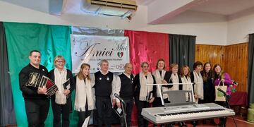 El Grupo Vocal Italiano de la localidad de Humberto Primo.
