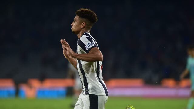 Diego Valoyes marcó el segundo gol de Talleres en el partido con Godoy Cruz en el Kempes. (Facundo Luque)