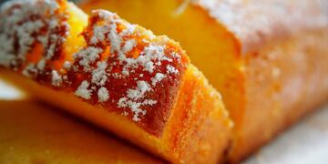 Budín vegano de zanahoria y naranja, una opción para la merienda.