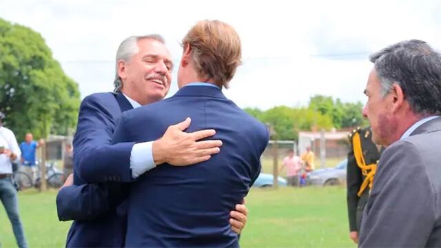 Alberto Fernández llegó a Concepción del Uruguay y fue recibido por Bordet y Martín Oliva.
