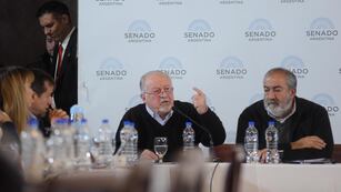 Hugo Yasky y Héctor Daer en Comisiones del Senado.