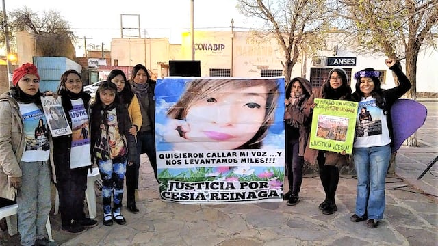 La familia de Cesia Nicole Reinaga aseguró que seguirá reclamando justicia por el crimen de la joven, en particular porque "el asesino está libre".