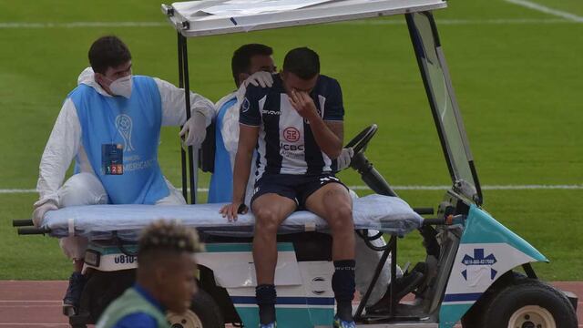 El dolor en el gesto del brasileño. Se pierde los próximos partidos de la T (foto Facundo Luque).