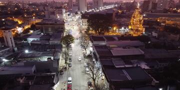 Se puso en funcionamiento nueva iluminación de avenida Mitre