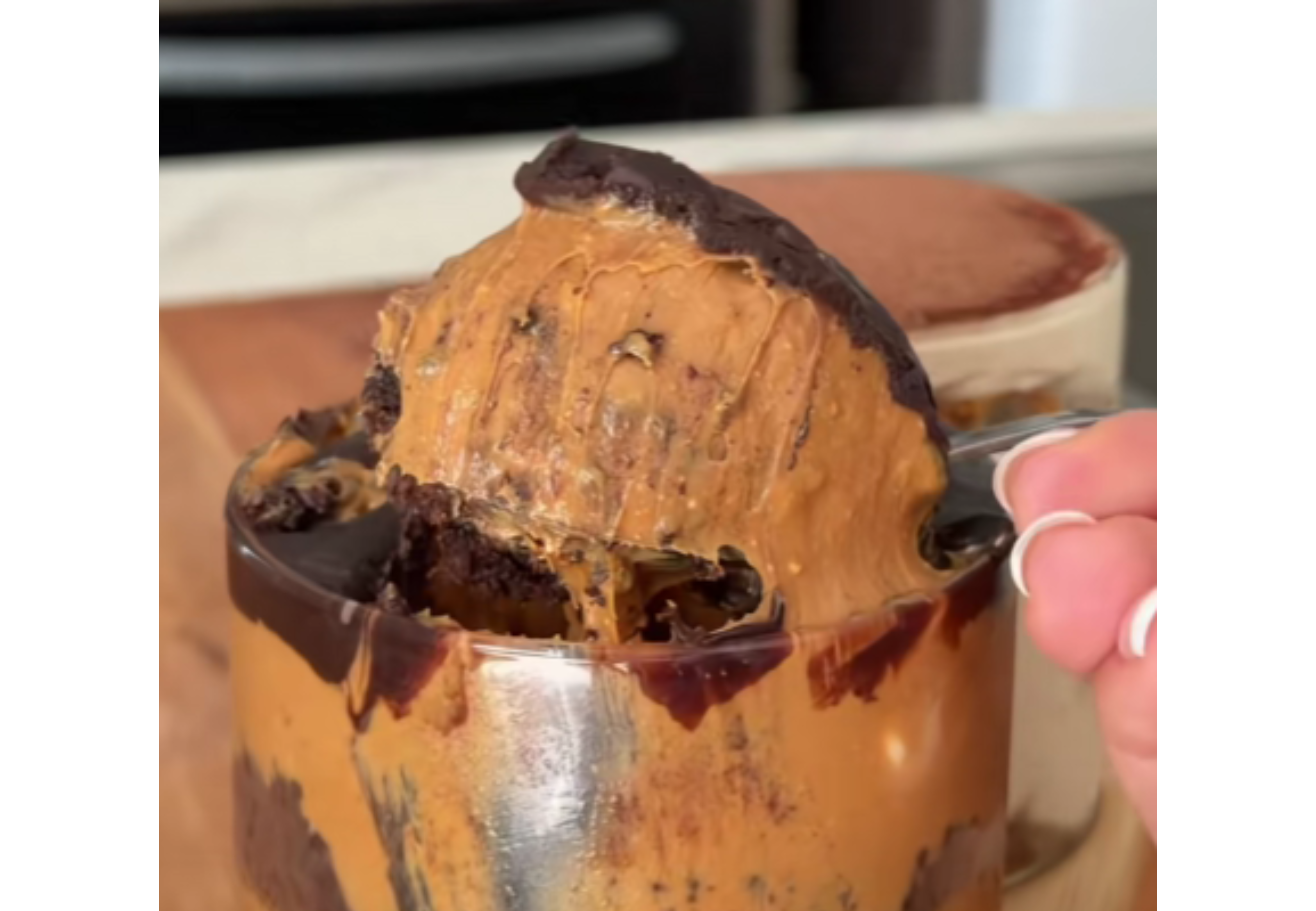 Así queda el postre chocotorta.