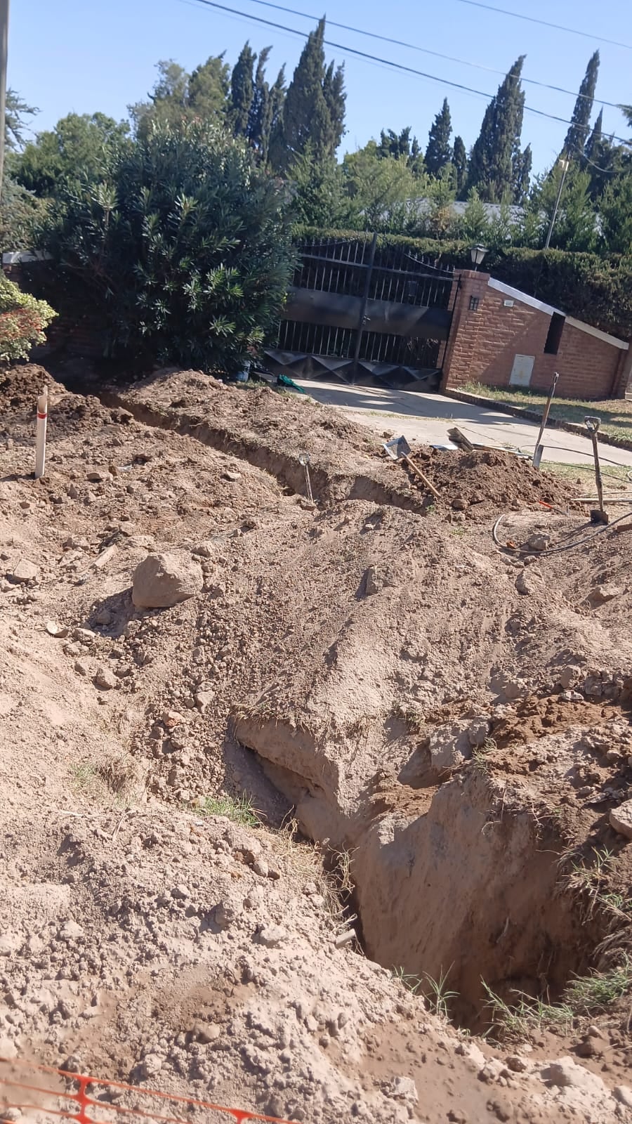 La zona del accidente laboral en Las Higueras.