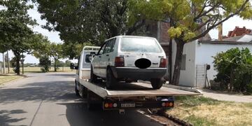 El FIAT Uno que generó una importante persecusión en el oeste de la ciduad