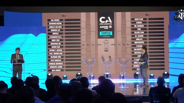 Los cabezas de serie de la Copa Argentina (Captura)