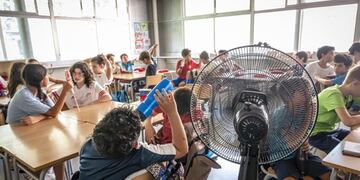 El calor se hace sentir en las escuelas.