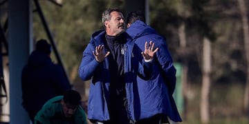 Diego Cocca puso en cancha su primera formación como DT de Talleres (Prensa Talleres)