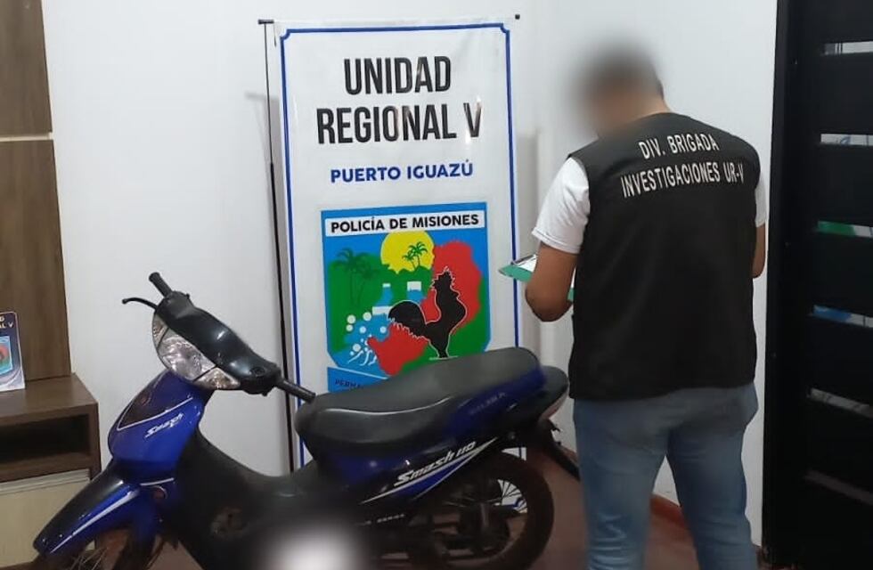 Recuperan una motocicleta robada en Puerto Iguazú