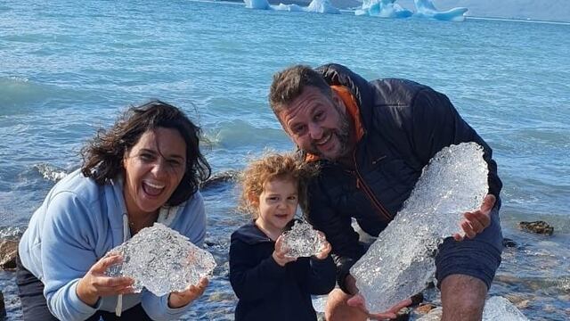 La familia porteña llegó a Santa Cruz y su objetivo es viajar hasta Perú.