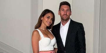 Antonella Roccuzzo y Lionel Messi