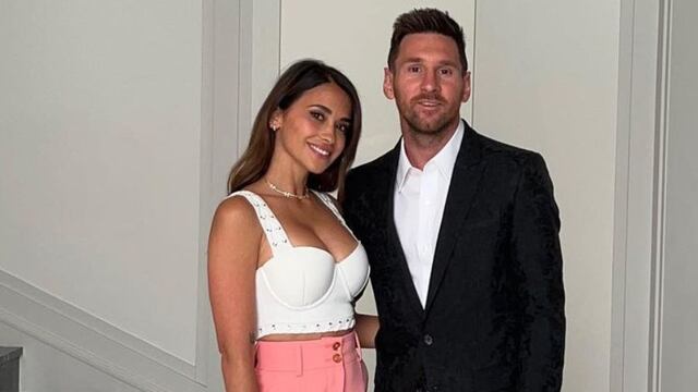 Antonella Roccuzzo y Lionel Messi