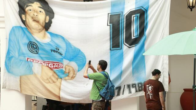 Diego Maradona, a cuatro años de seguir vivo en el corazón de los hinchas (Gentileza de Fernanda Márquez).