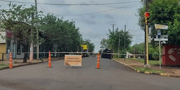 Puerto Iguazú: continúan los trabajos de pavimento en la Av. República Argentina.