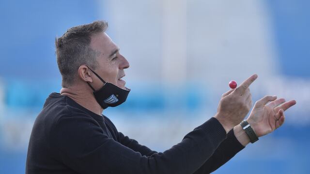 La Tota Hernán Medina, con poco tiempo para recuperar a Racing. Juegan este miércoles (Foto: Ramiro Pereyra).