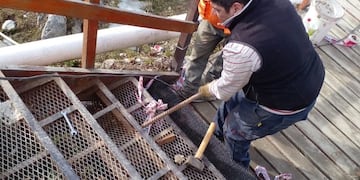 Ushuaia: renovaron la escalera del barrio Obrero