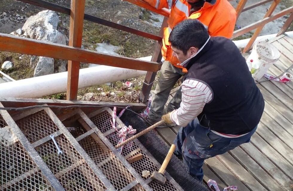 Ushuaia: renovaron la escalera del barrio Obrero