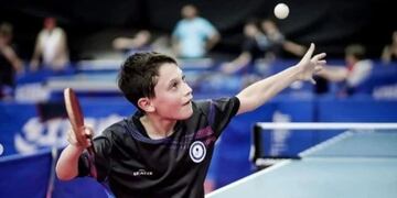Lucio, uno de los mendocinos que disfrutó la experiencia de este Abierto de la República de tenis de mesa.
