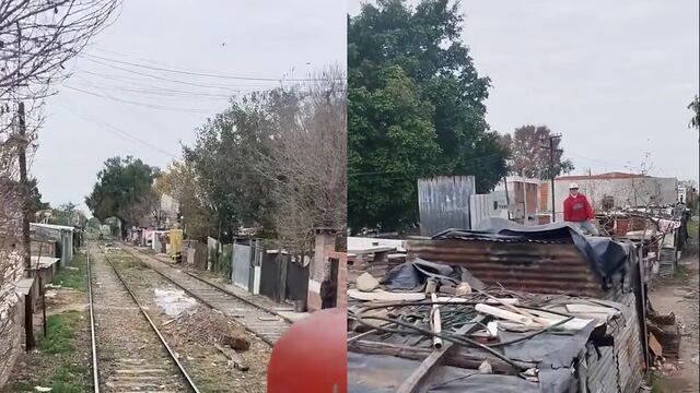 Cámaras de seguridad del tren registraron el momento