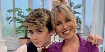 Florencia Peña y su hijo Juan Otero