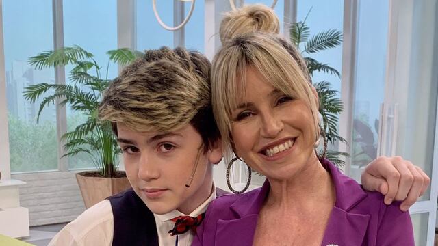 Florencia Peña y su hijo Juan Otero