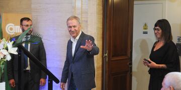 Juan Schiaretti en Came. Se perfila como candidato a las presidenciales (Foto Federico Lopez Claro)