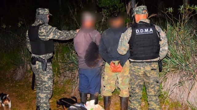Cazadores furtivos detenidos y elementos de caza secuestrados en Puerto Libertad y Posadas.