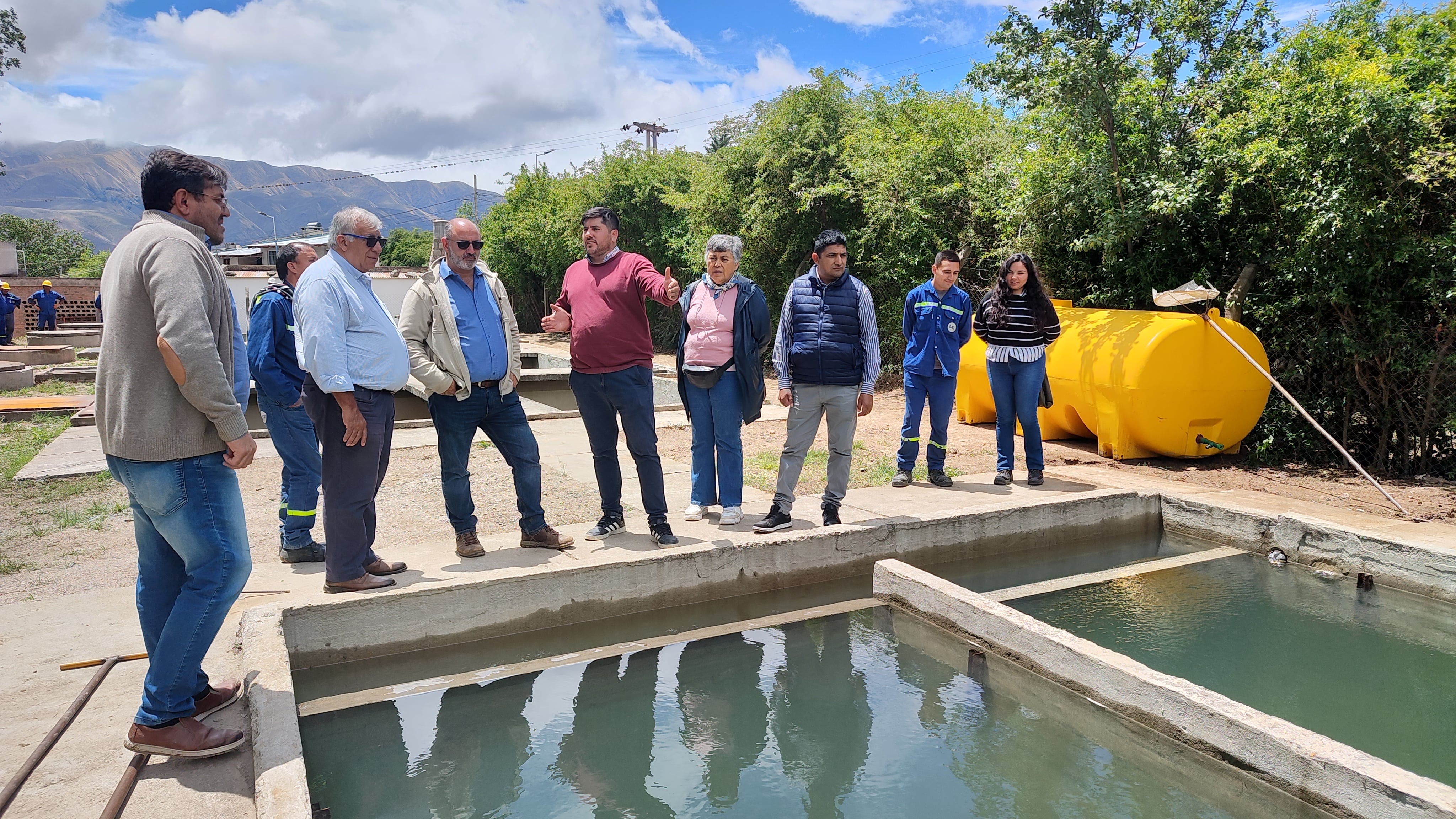 Obras de agua potable en Tafí del Valle.