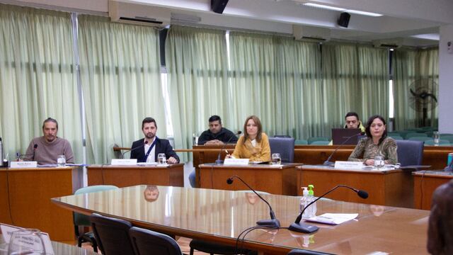 Martín Racca, Juan Senn, Brenda Vimo y Valeria Soltermam conforman el bloque de concejales del PJ en Rafaela