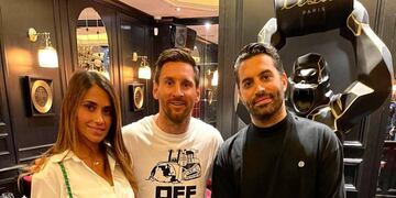 El matrimonio rosarino volvió a encontrarse con el chef Mehdi Abdelhedi.