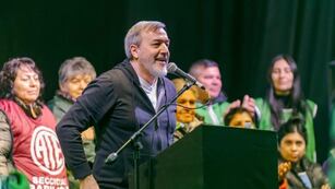 Rodolfo Aguiar,  secretario general nacional de la Asociación Trabajadores del Estado (ATE).