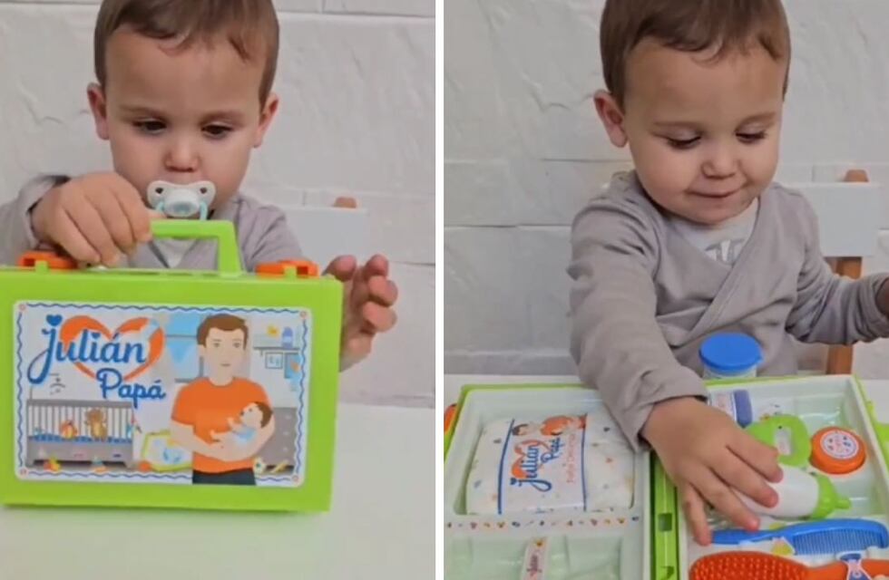 La marca de muñecas Juliana presentó su nueva versión para niños: la valija Julián Papá