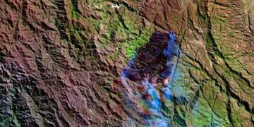 Imágenes que captron los satélites de la Nasa y CoNAE.