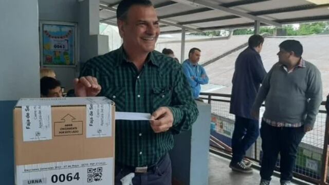 Elecciones en Misiones 2023: Isaac Lenguaza sufragó en Posadas.